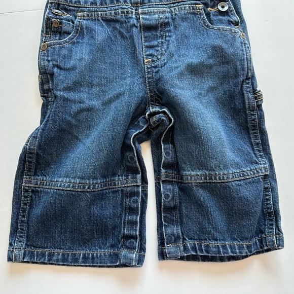 3/27$ Baby Blue Denim Overalls size 12 months - Picture 4 of 11
